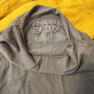 Frank and Eileen Raglan raw hem  long sleeve t shirt medium